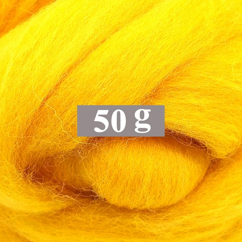 

50g Merino Wool Roving for Needle Felting Kit, 100% Pure Felting Wool, Soft, Delicate, Can Touch the Skin (Color 12)