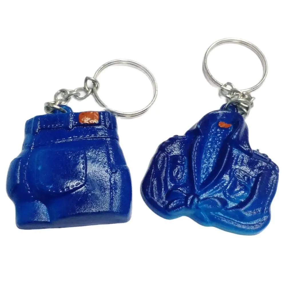 4 шт. ВИНТАЖНАЯ ДЖИНСОВАЯ серия с кольцом для ключей 624 ретро модные ювелирные