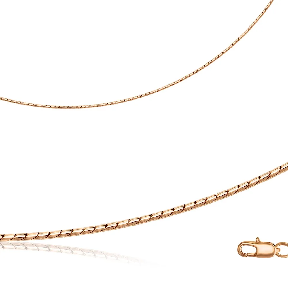 ЦЕПЬ золото 585 пробы красное без покрытия вставок | Ожерелья