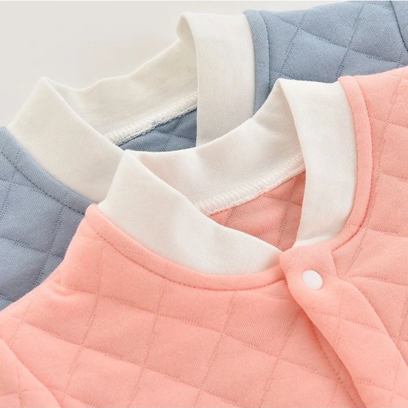 Autumn Winter Baby Clothes Warm Baby Boy Girl Rompers Soft Kids Outerwear Thicken Cotton Newborn Infant Baby Romper Bodysuits