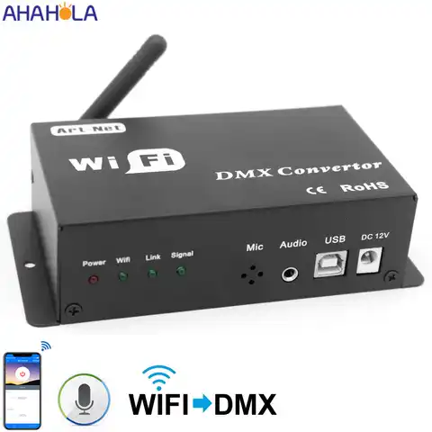 WF310 Wi-Fi контроллер 12 В постоянного тока Wi-Fi к Dmx одиночный конвертер управление через приложение Wi-Fi DMX декодер для светодиодной ленты Wi-Fi свет...