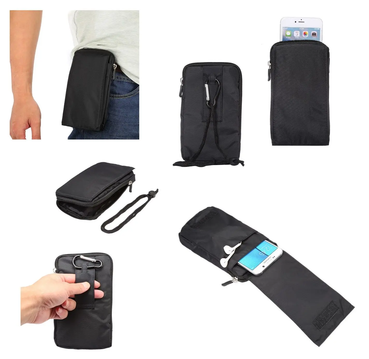 Multi-purpose wallet case with various belt and carabiner compartments for Samsung Galaxy A51 (2019) | Мобильные телефоны и