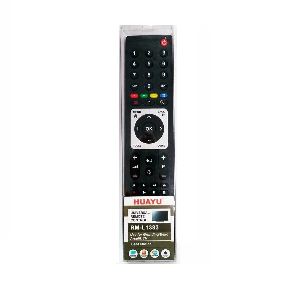 Пульт ДУ универсальный HUAYU для Grundig RM L1383 (корпус TP 7) LCD TV TP7187R(TP7) T1252 283C RN 906C RC GD1