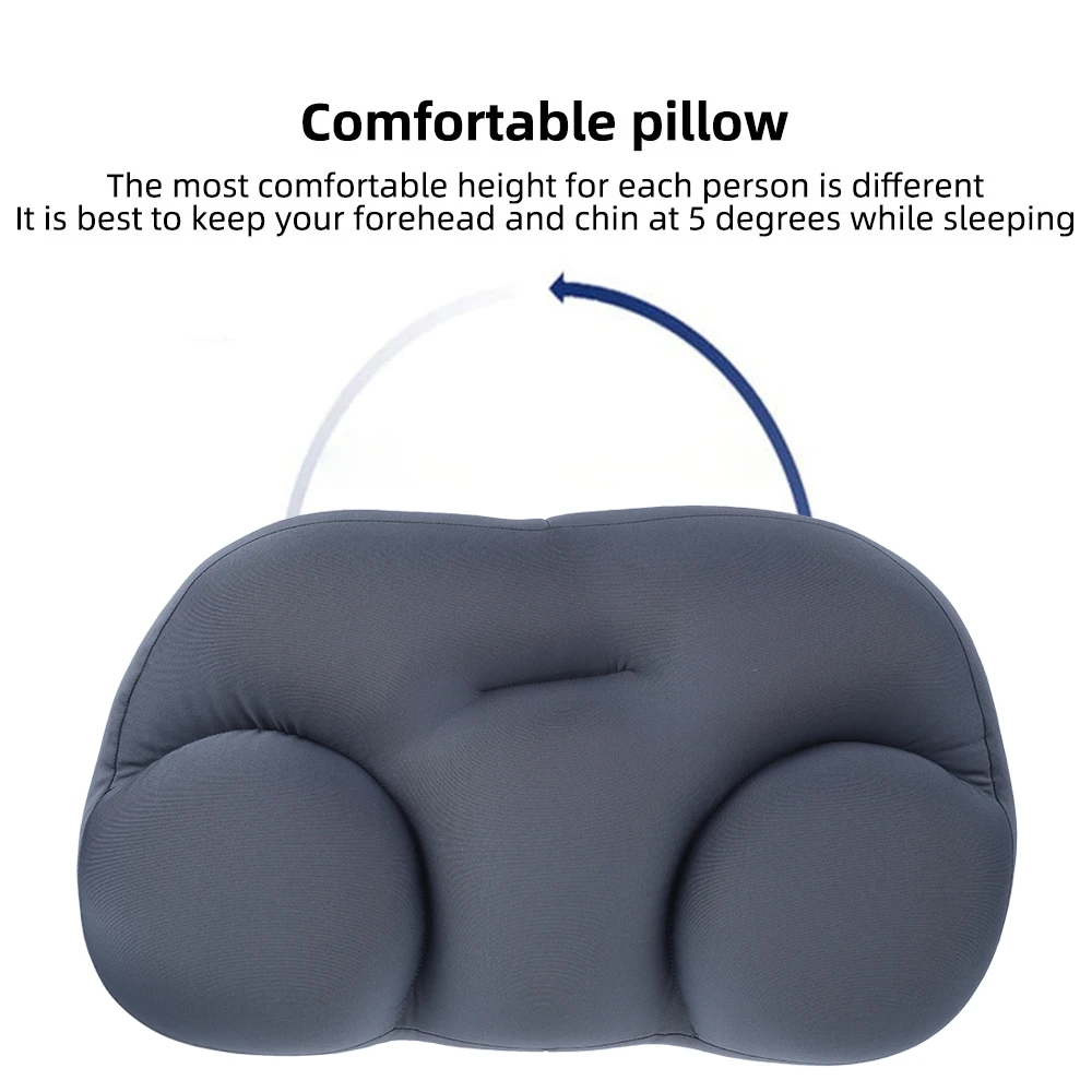 

Deep Sleep Addiction 3D Pillow Ergonomic Washable Travel Neck Pillows Head Rest Sleep Cushion With Micro Airballs Filling