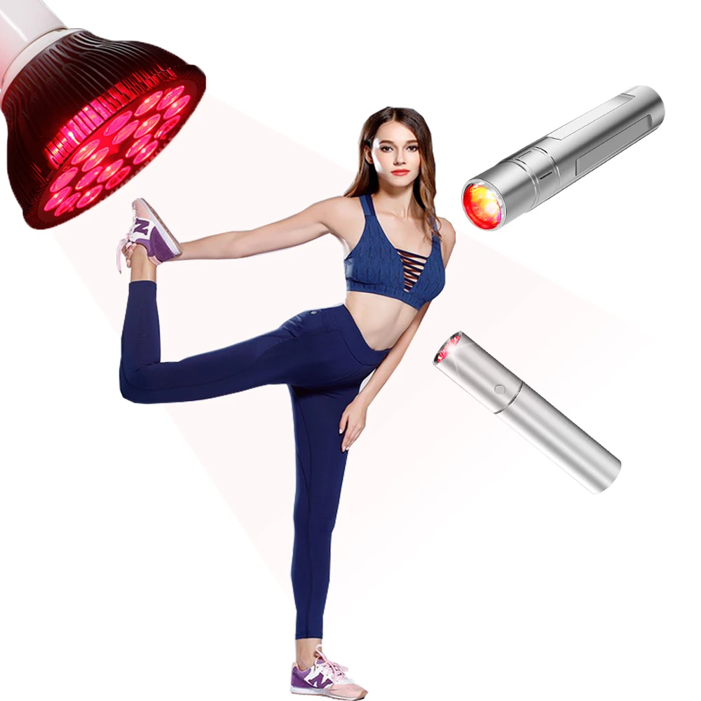 IDEAINFRARED Red Light Therapy Torch Bulb Joint Pain Portable Led Near Infrared Infra 850nm Handheld Medical Lamp 630nm 660nm