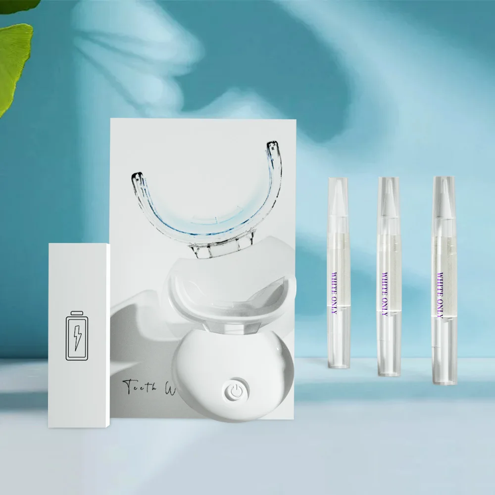 

Luxsmile Dental Teeth Whitening Kit Smart Blue Light Timed 10 Mins Whiten Teeth 3 Pcs 35%CP Whiten Teeth Gel For Teeth Whitening