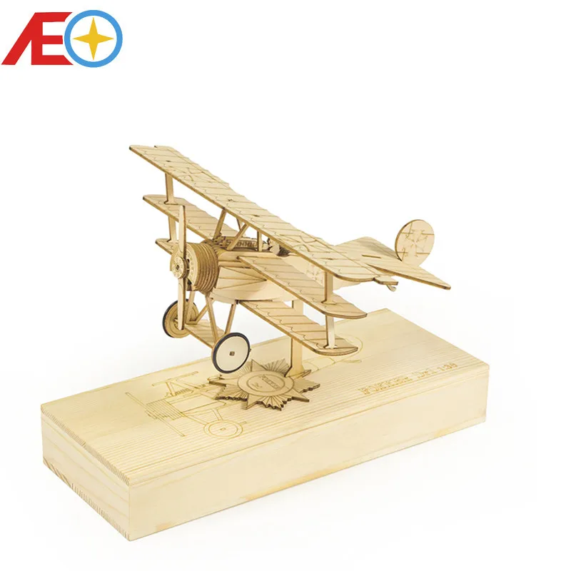 

New 1:38 Mini Scale Fokker DRI Static Model DIY Wooden Toys 3D Puzzle from Dancing Wings Hobby