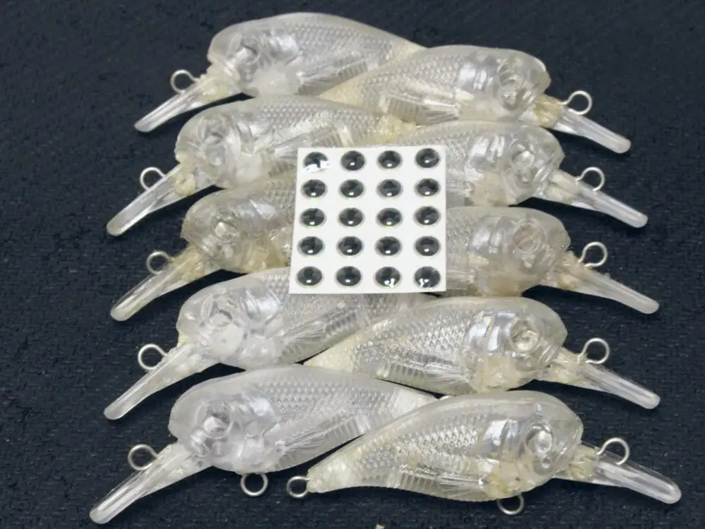 

WLure 7 г маленький кренкбейт пустые приманки для блесны Рисование 10 приманки в упаковке плотная воблер приманка для рыбной ловли UPC67