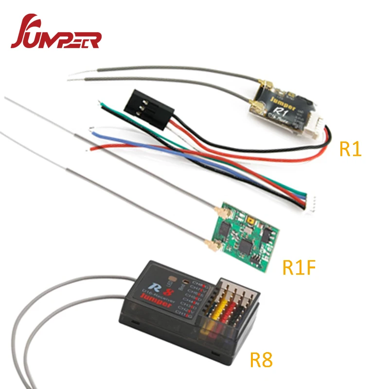 Полный диапазон радиоуправляемых мини приемников Jumper R1/R1F/R8 16CH совместим с FrSky D16