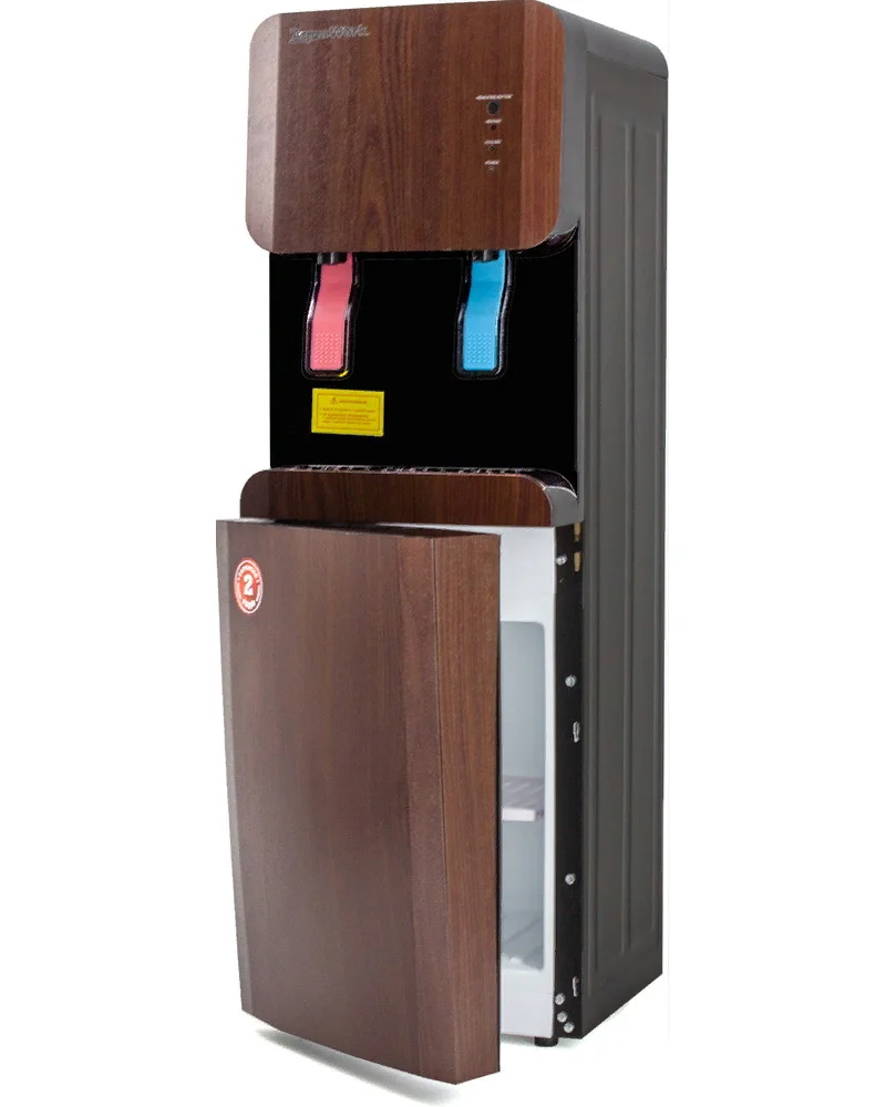 Кулер для воды Aqua Work 105LR Венге со шкафчиком с нагревом и компрессорным