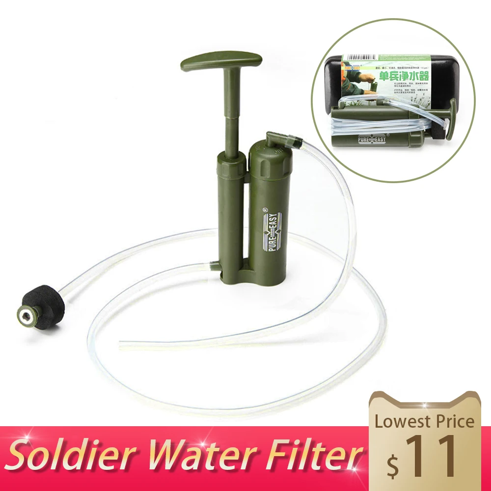 Чистый легкий уличный походный фильтр для воды очиститель 0 1 микрон л