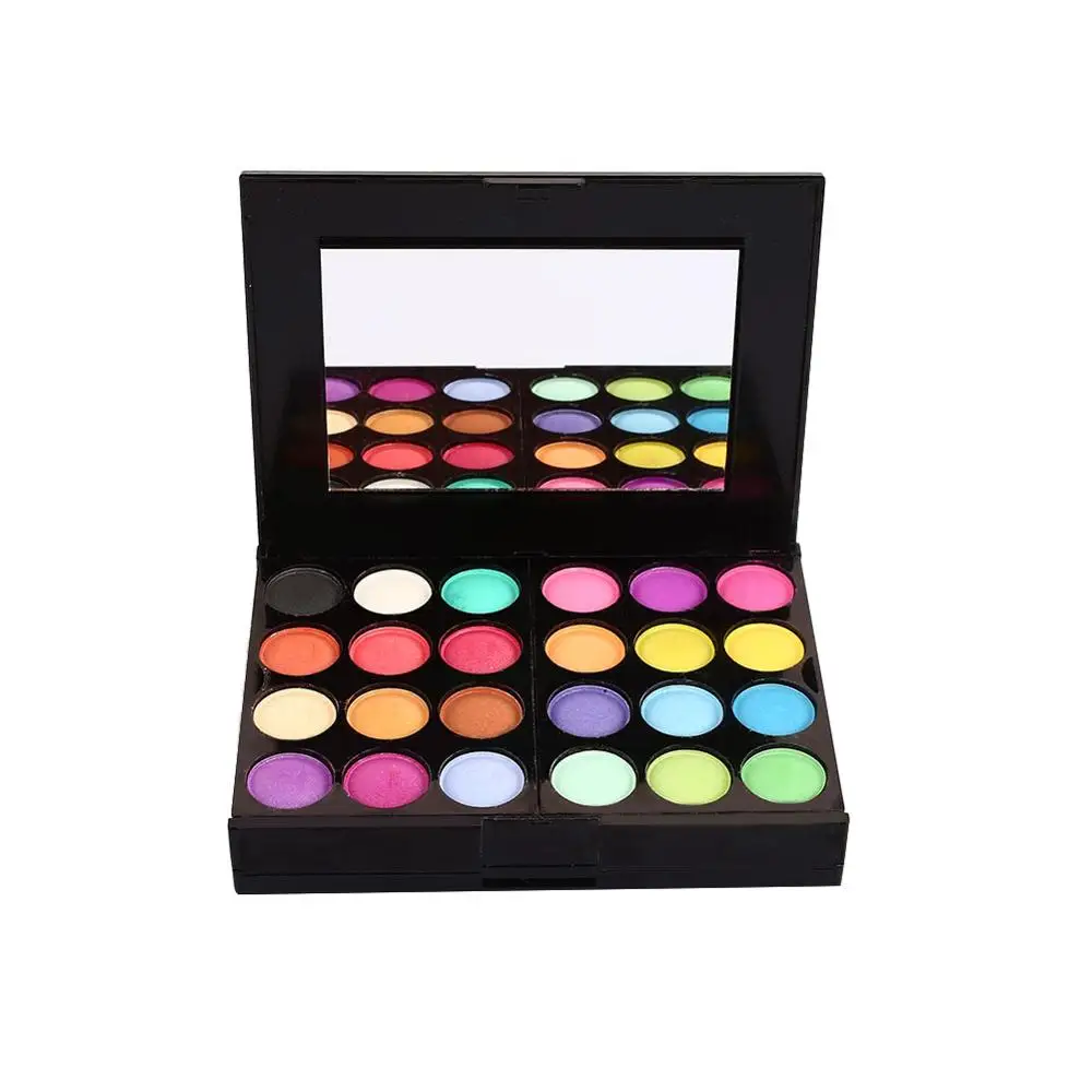 1pc cosmetic case 1 Набор цветных теней для век+ карандаш для бровей, инструмент для макияжа, набор для макияжа, набор длительных водостойких матовых теней для век - Цвет: 1pc cosmetic case