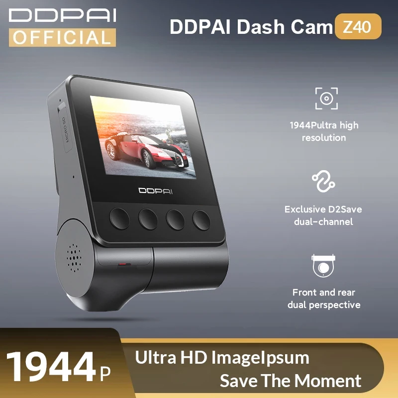 

DDPAI Z40 Dual Sight Dash Cam 1944P HD DVR GPS Car Wifi Dvr Dash Camera Cam Auto Video Recorder Wifi Car DVR 24H Parking