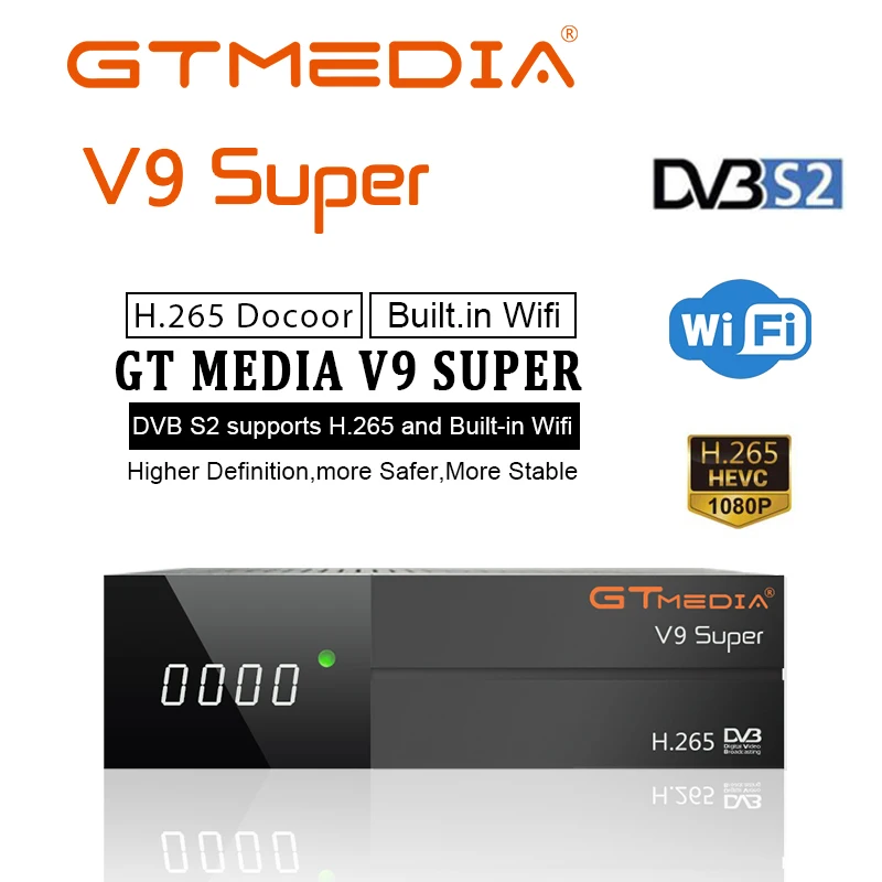 GTMedia V9 Супер Спутниковый приемник Bult-in WiFi DVB-S2 приемник Full HD TV Box GT Media V9 Супер Спутниковый набор декодеров Top Box