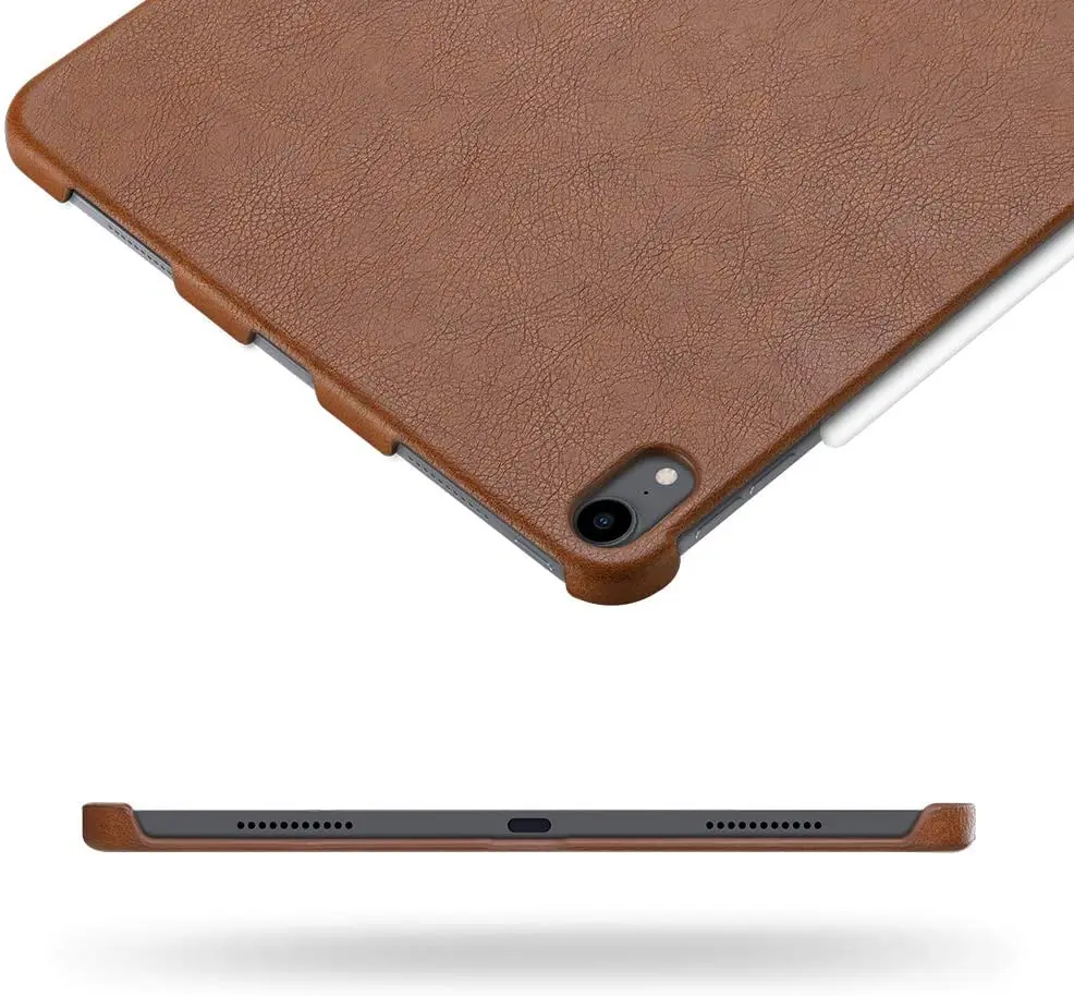 

EasyAcc Case for iPad Pro 11 Pro12.9 2018 With Pencil Holder Ultra Thin Back Cover Portable PU Leather Protective Case For iPad