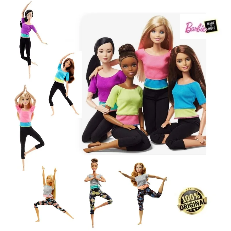 Оригинал барби DHL84 сделано в движении кукла бесконечный ход азиатская Кукла