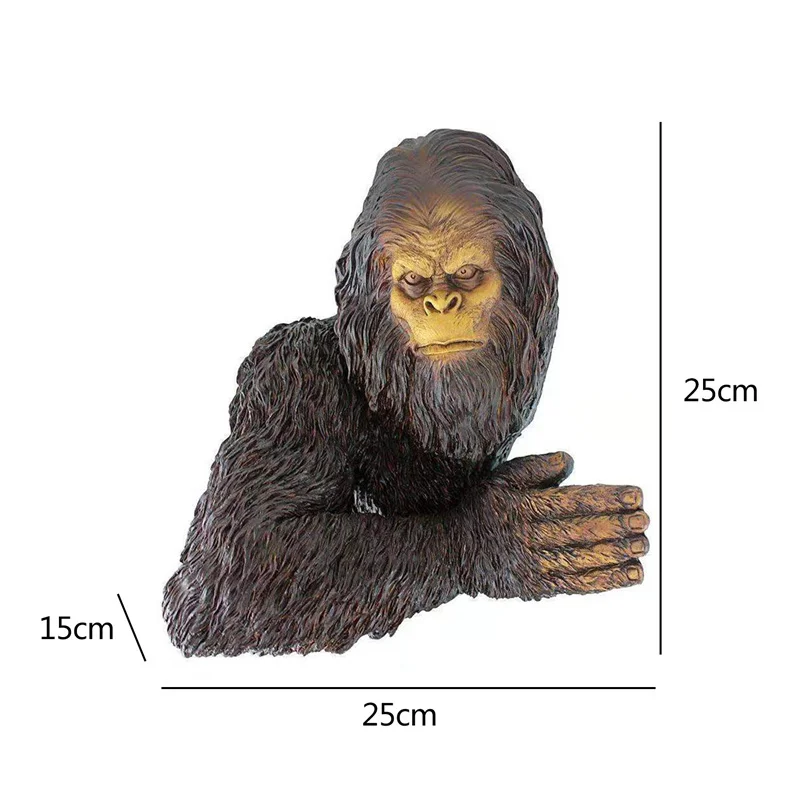 

Bigfoot Orangutan Resin Tree Pendant Orangutan 3D Resin Tree Pendant Outdoor Whimsical Sculpture Garden Easter Creative Prop