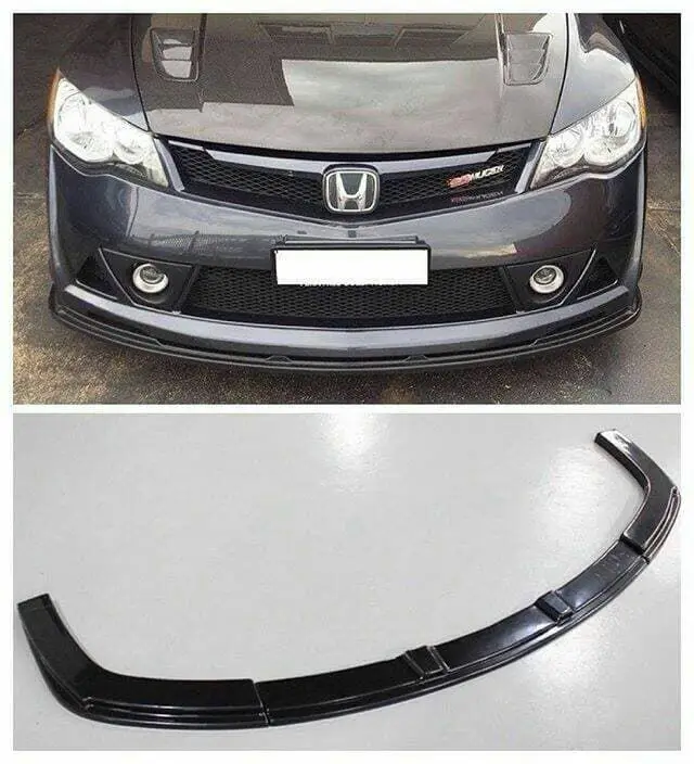 Универсальная насадка на передний бампер Honda Civic Fd6 Fb7 2006 2016 пианино черный