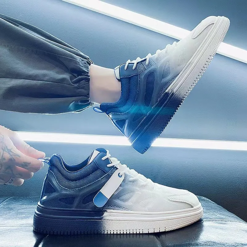 

Gradient mesh shoes spring style fashion increased youth board shoes