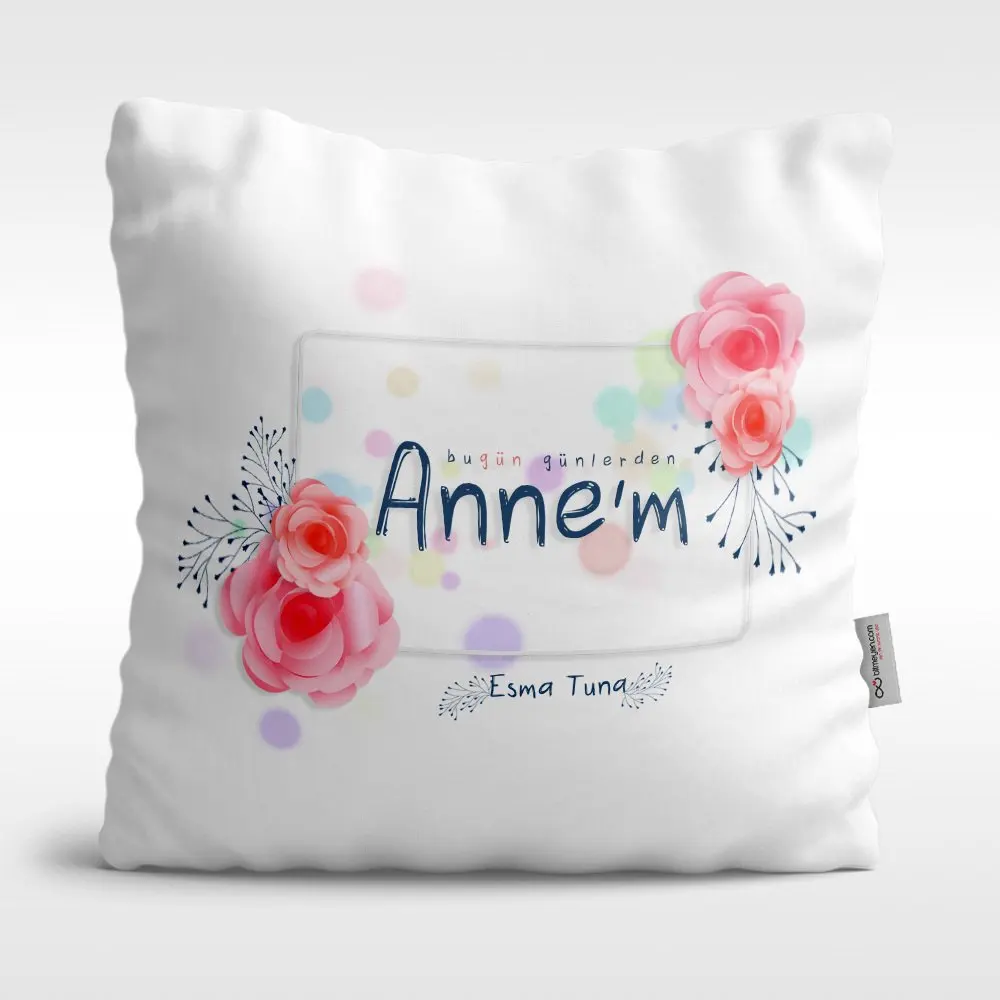 

Персонализированная белая атласная Подушка с изображением дня сегодня уважаемой мамы