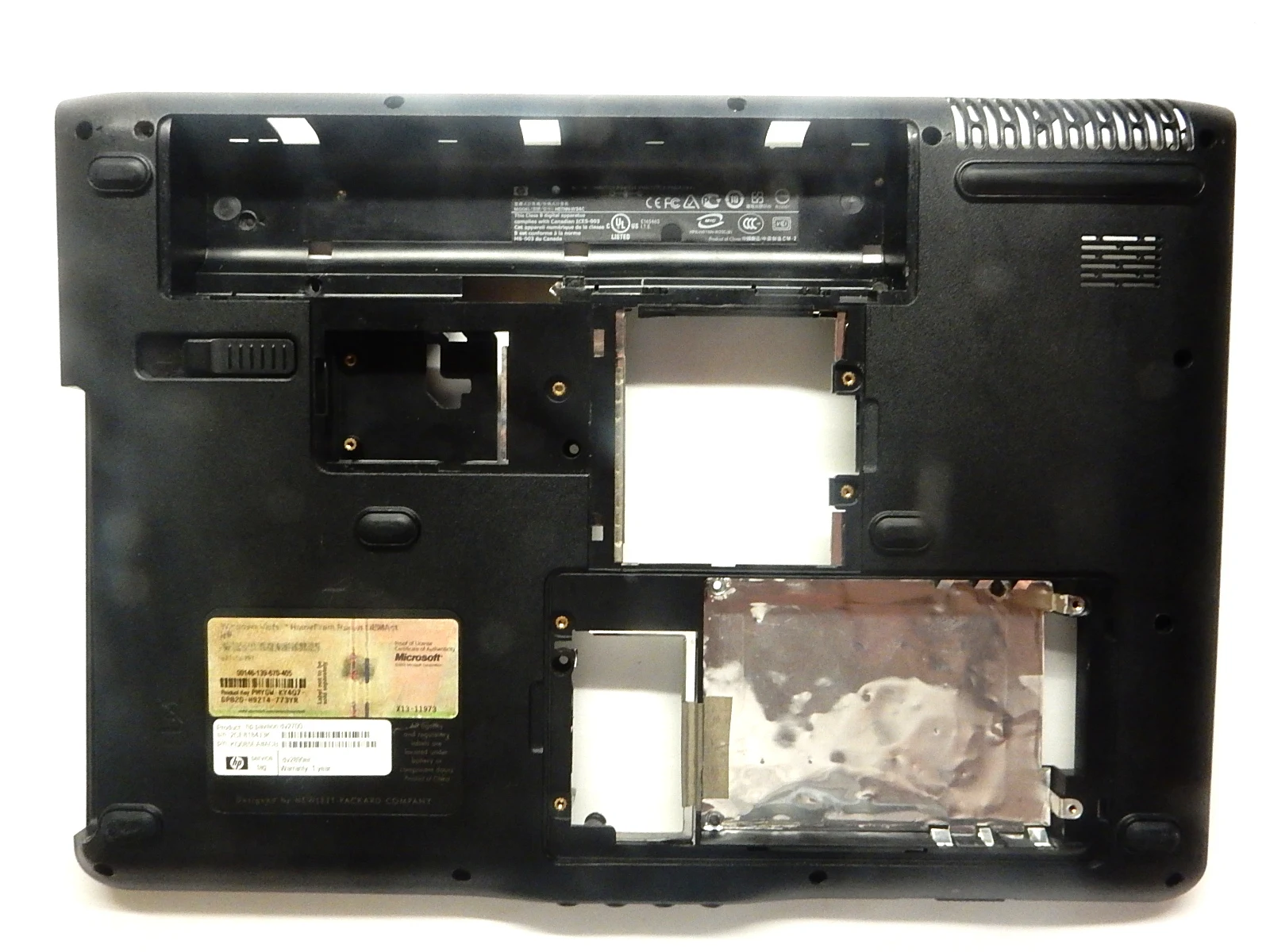 The lower part of the body (trough) 39. 4f601.003 451342-001 HP Pavilion dv2500 dv2600 dv2700 etc. dv2000 series (b/y with parsing) |