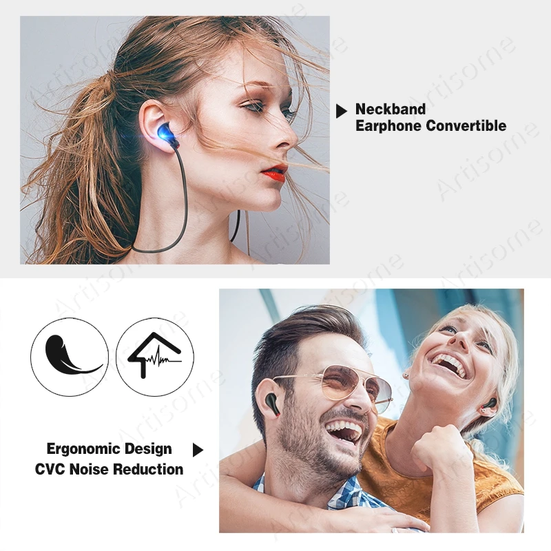 TWS Bluetooth 5 0 наушники 10000 мАч Зарядка коробка беспроводные стерео спортивные