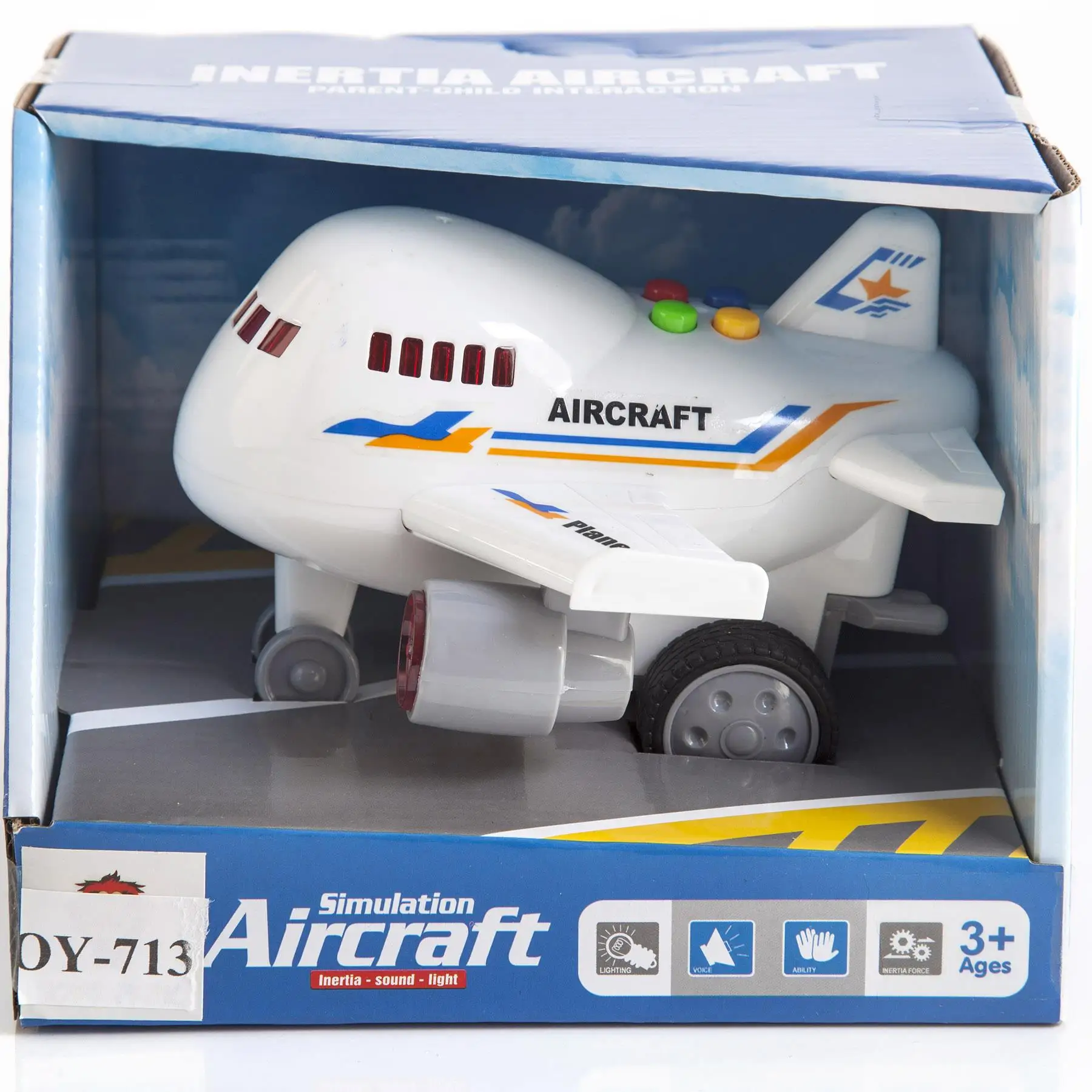 

Mini Airplane Model Air Bus Audible Light Friction Toy Pull & Drop Plane Universal Airplane Toys for Children