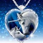 Модное романтичное ожерелье с кристаллами в виде единорога для матери и ребенка, изысканное ювелирное изделие, подарок на день рождения для девушки