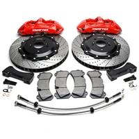 front big brake kit 378x32mm 2 piece rotor one piece forged body front 6piston caliper for audi rs3 rs3 rs4 rs5 2015 2021