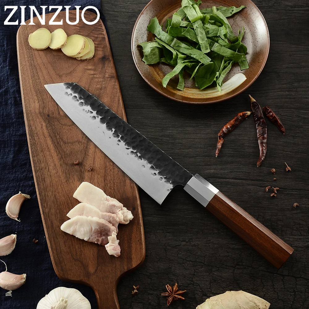 Японский кованый кухонный нож ZINZUO Kirisuke ножи шеф повара ручной работы