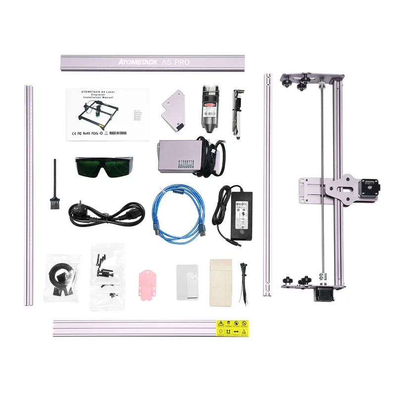 ATOMSTACK A5 Pro 40W Laser Engraver CNC Wood 410*400mm Carving Area DIY Logo Engraving Cutting Machine Upgrade Fixed-Focus Laser