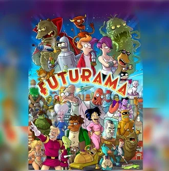 Плакат Футурама №19 А4|Наклейки на стену| |
