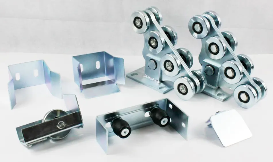 Бесплатная доставка. Комплект для откатных ворот KIT5 с направляющей балкой 7