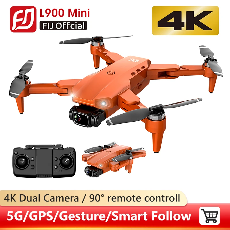 

Дрон L900 Pro 5G GPS 4K с HD-камерой FPV, время полета 28 минут, фоторасстояние 1,2 км, профессиональные дроны