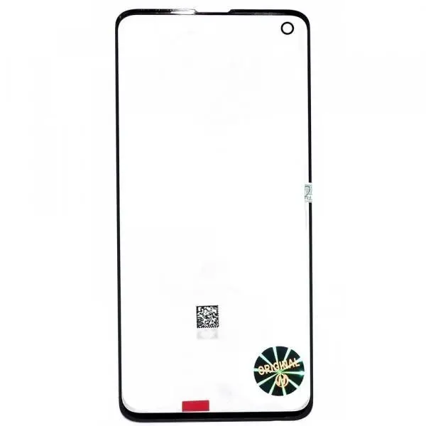 Стекло для переклейки совместим с Samsung SM-G973F/Galaxy S10 черный orig Factory | Сенсорные