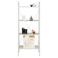 WOLTU 60*35*148cm 4-Tier Wood Bookcase Frame for Living Room 4