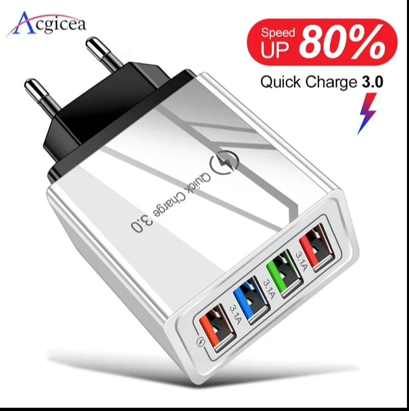 EU/US Plug USB Charger Quick Charge 3.0 For Phone Adapter for Huawei Mate 30 Tablet Portable Wall Mobile FastCharger2020 on - Зарядное устройство USB с быстрой зарядкой 3.0 с разъемом для EU/US для адаптера телефона для планшета Huawei Mate 30, портативно