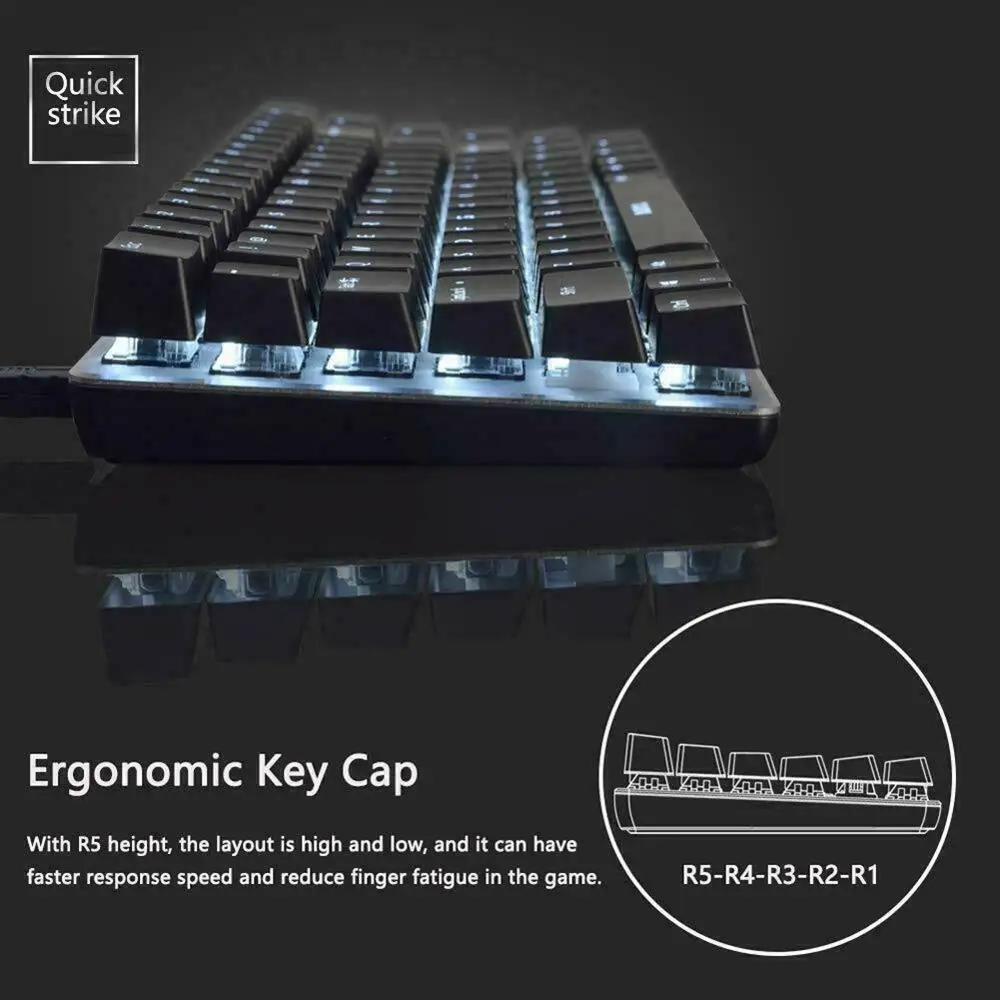 Клавиатура Ajazz Механическая для дома и офиса игровая проводная USB-клавиатура с