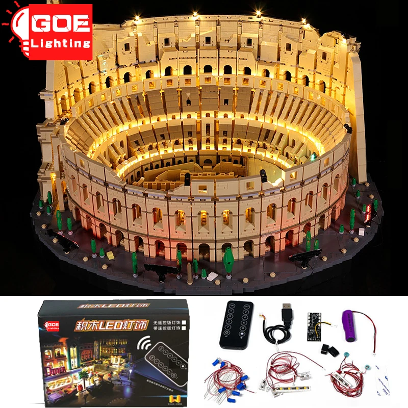 

GOELIGHTING Brand LED Light Up Kit For Lego 10276 Creator Expert Colosseum Building Blocks Lamp Set Toys(Only Lighting No Model)