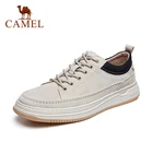 Мужские кроссовки из свиной кожи CAMEL, Осенние повседневные кроссовки в британском стиле, с матовой плоской подошвой, 2021
