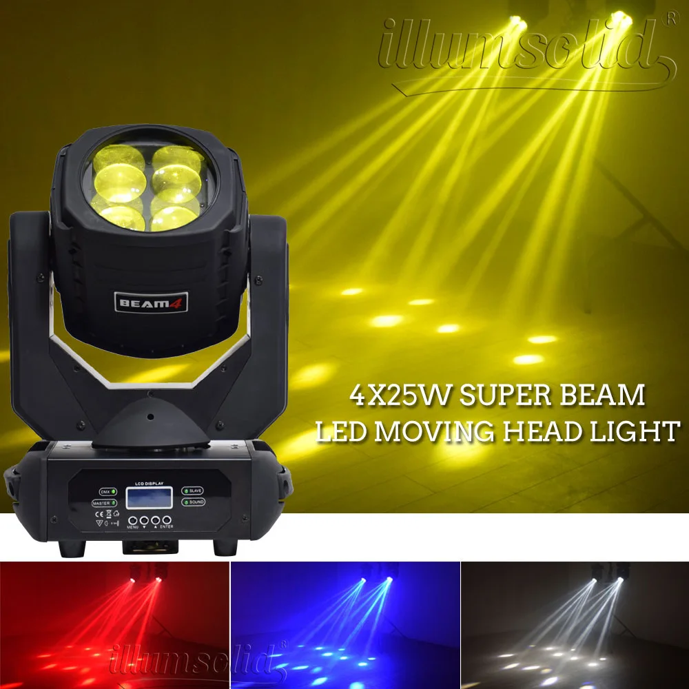 Led Moving Head 4x25w супер луч светильник сценический эффект ing оборудование для диджея