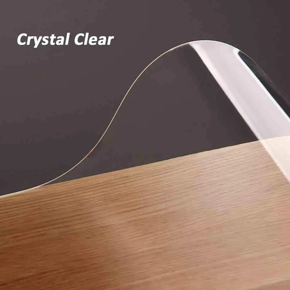 Kitchen supplies utensils tablware accessories Tablecloth silicone Waterproof Liquid glass transparent flexible table protection | Дом и сад