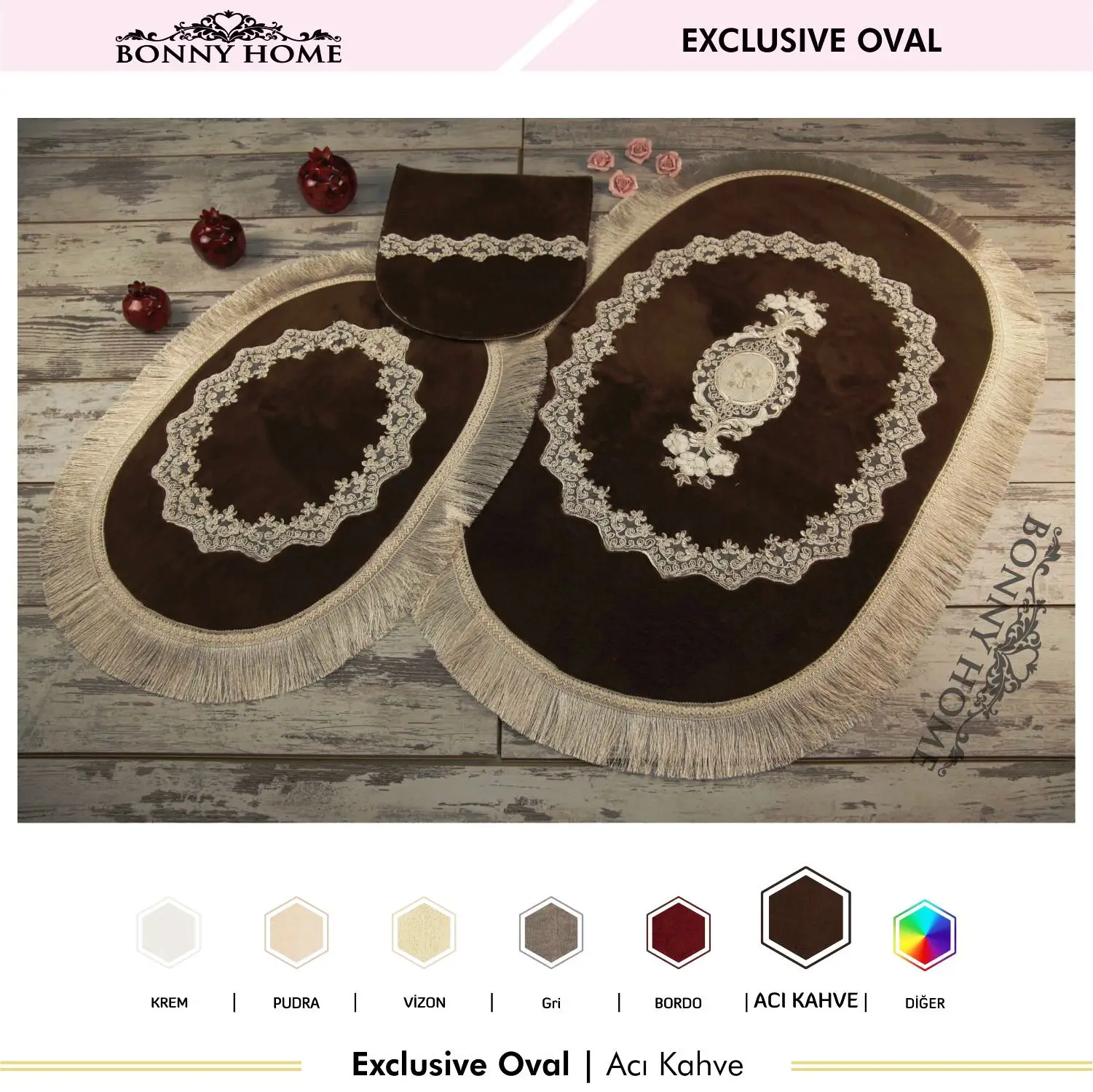 Offerte Bonny Home Esclusivo Marrone 6 Pezzi Set Di Cestini Per Biancheria E Set Di Tappetini Da Bagno Organizzatore Deposito Di Vestiti Sporchi E Tappeti Da Bagno