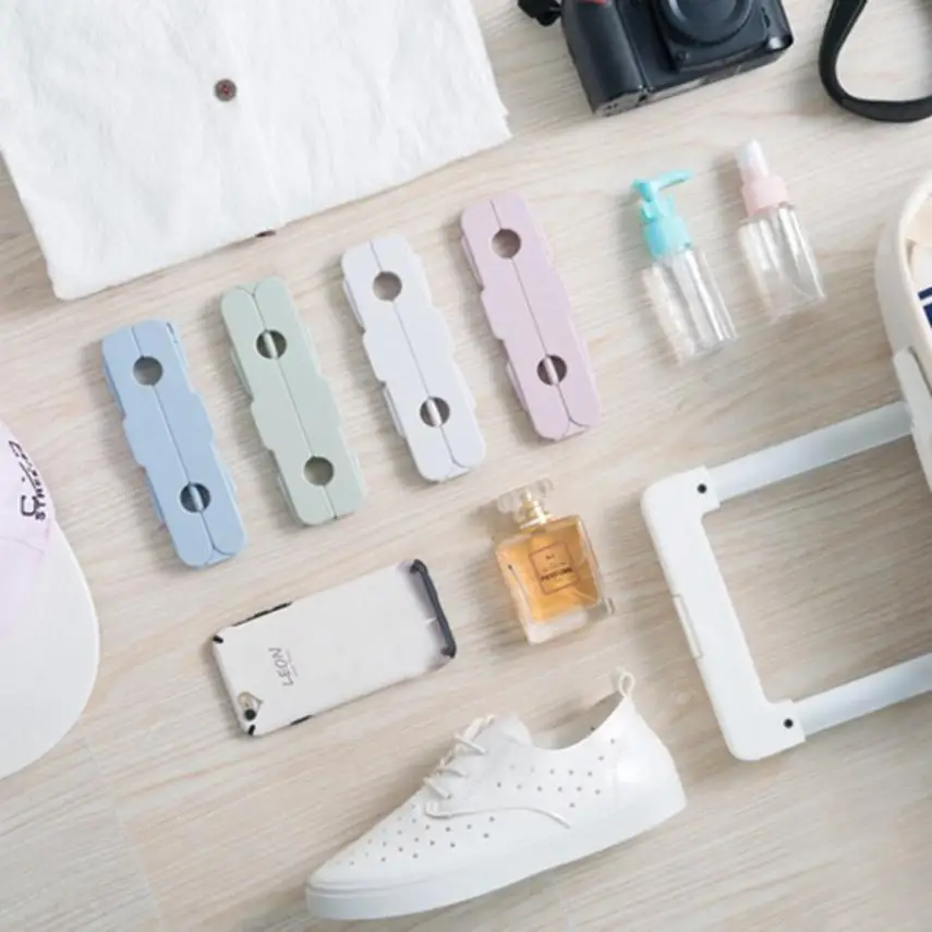 

Buckle Design Hanger Clothes Rack Travel Portable Cloth Rack Antiskid Windproof Clothes Storage Rack Hanger Seamless Drying Rack