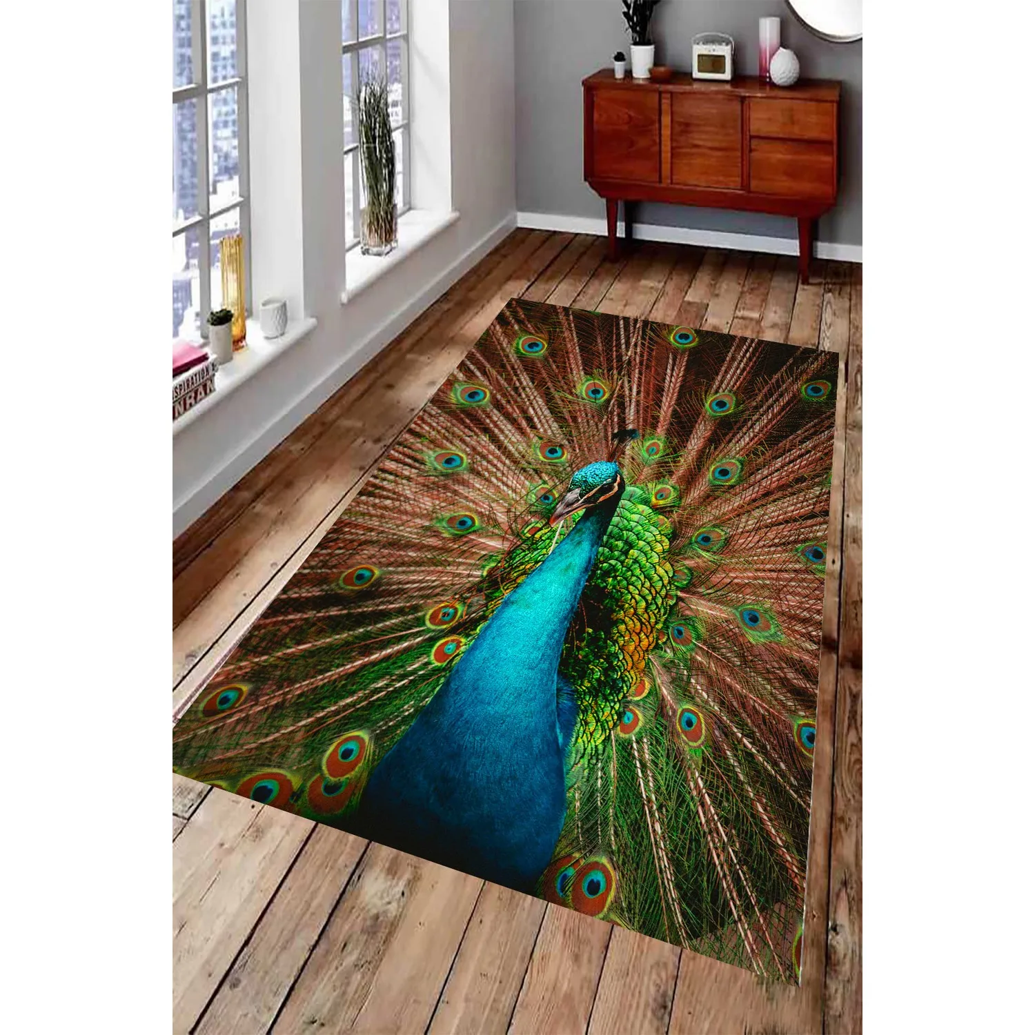 

Decorative Oriental Ornament Floor Non Slip Table Blanket Soft Door Mat Nursery Carpet for Living Room Home Indoor Runner