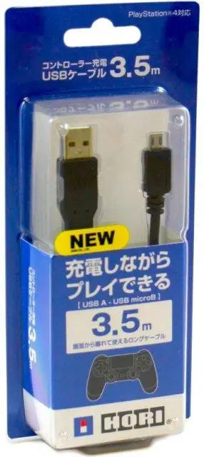 Кабель универсальный Micro USB 3.5 метра для зарядки телефона/геймпада Original HORI (ps4-006)