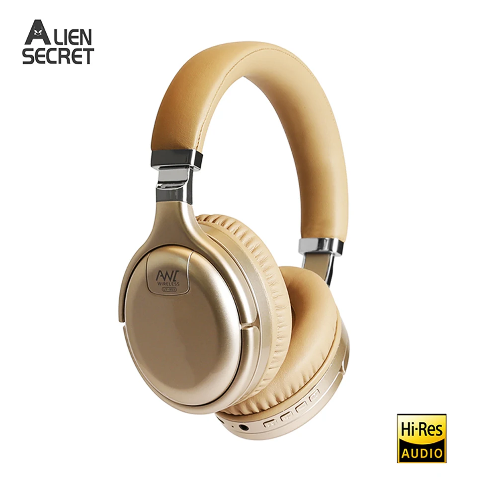 

ANC Bluetooth Headset Active Noise Cancelling Wireless Wired Headphone With Microphone Earphone Deep Bass Hifi Sound Earphone