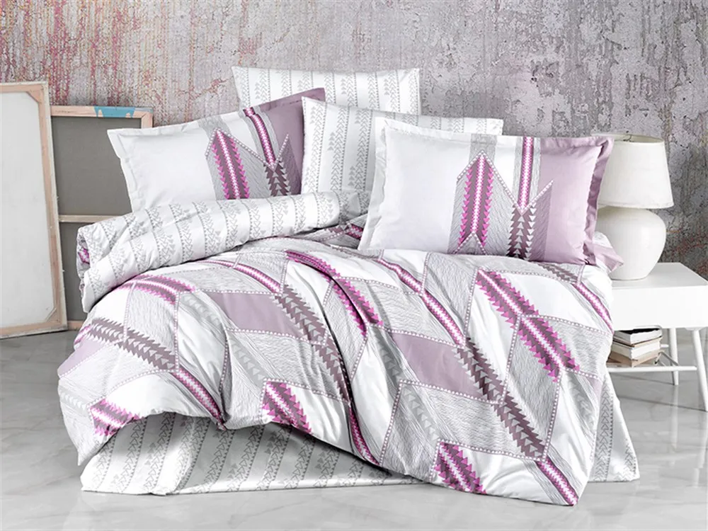 Bedspread trapuntino Double Print Rose Lilac Pink Cotton Wisteria Bedspread trapuntino Double Print Rose Lilac Pink Cotton Wisteria
