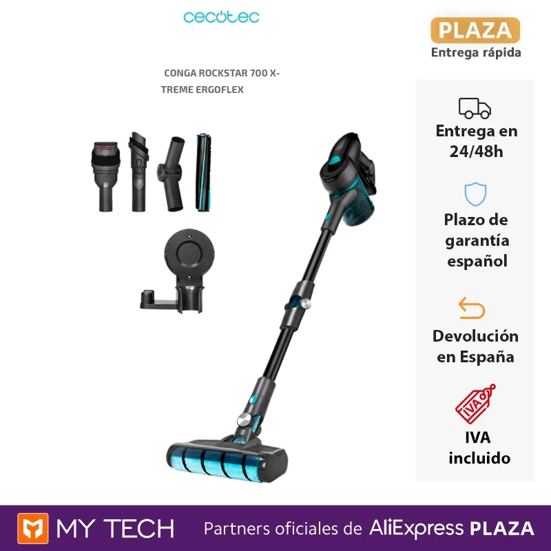 Беспроводной пылесос Cecotec Conga Rockstar 900 | 700 X-TREME ERGOFLEX |  700 Ultimate ErgoWet. Пылесосы без мешка, 3 в 1: вертикальные, ручные и  метлы. Технология 360 °. Серия 900, вес 3 кг, серия 700 2,5 кг | Автомобили  и мотоциклы | АлиЭкспресс
