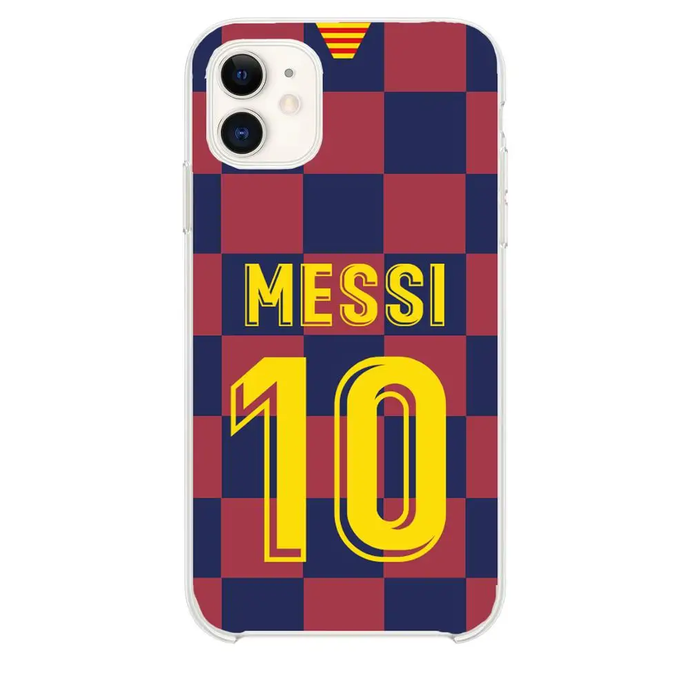Гелевый Чехол подставка из ТПУ для Apple t shirt Барселона Месси | 7 Plus 8 11 Pro 6 XR XS Max